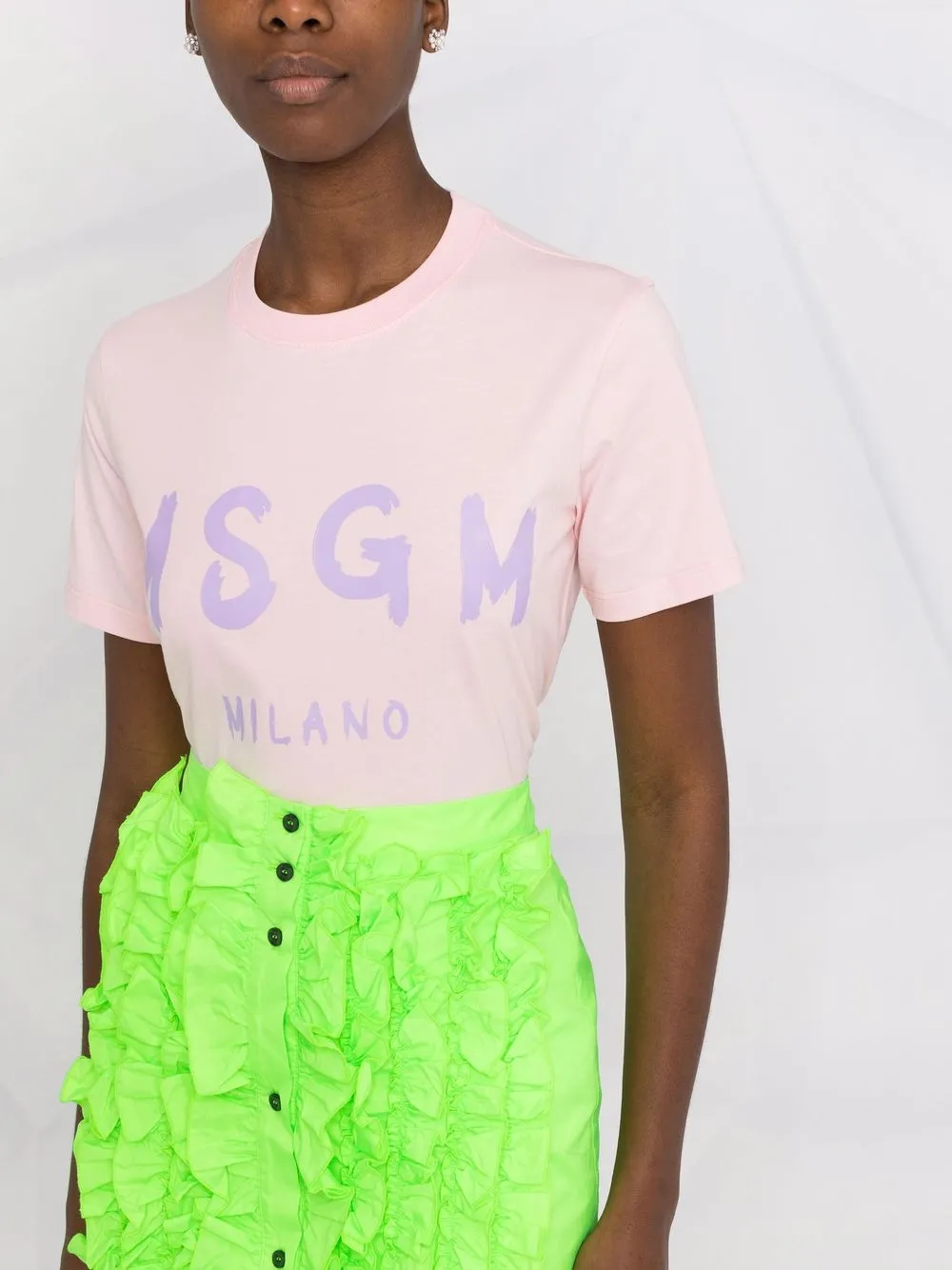 фото Msgm футболка с логотипом