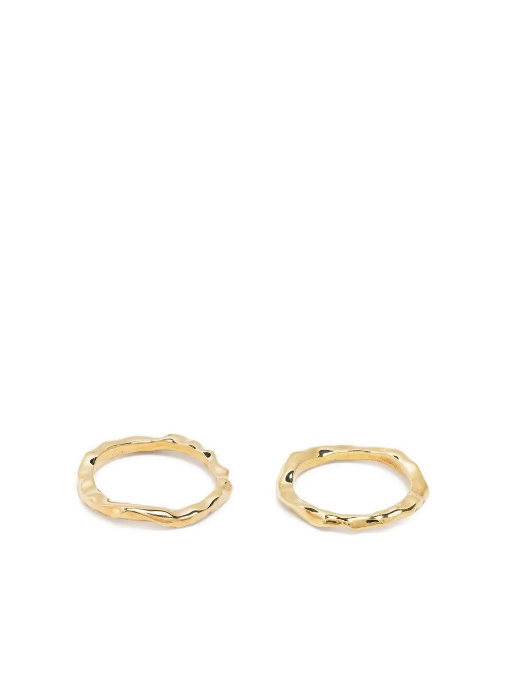 

Joanna Laura Constantine Wave sculpted stacking rings - Gold