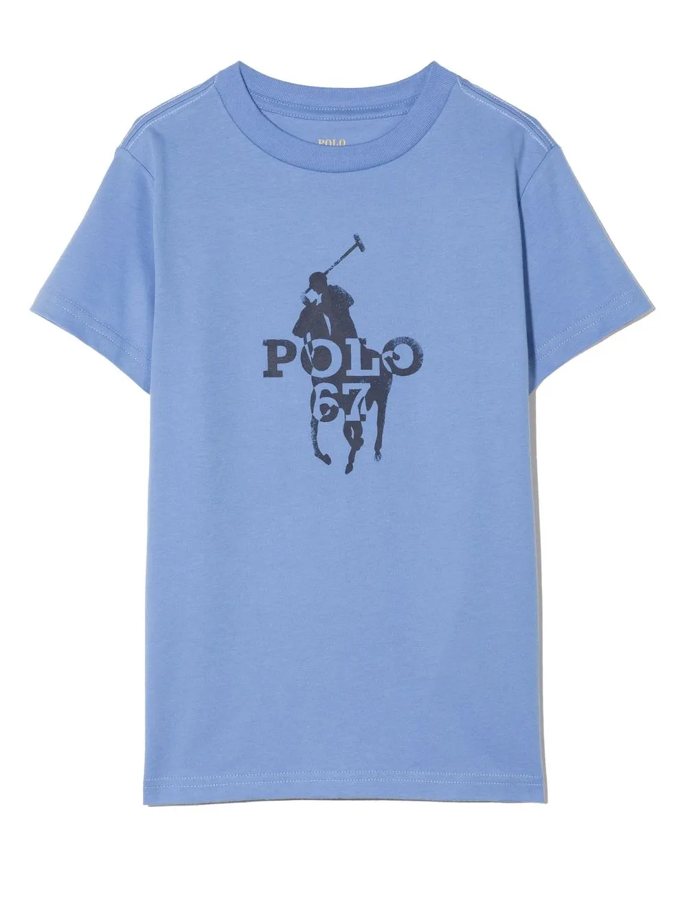 POLO RALPH LAUREN KIDS Big Pony logo-print cotton T-shirt | Blue | Image 1