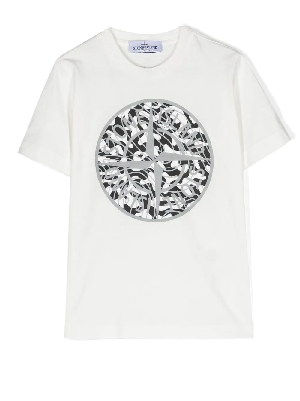 

Stone Island Junior Compass-print T-shirt - White