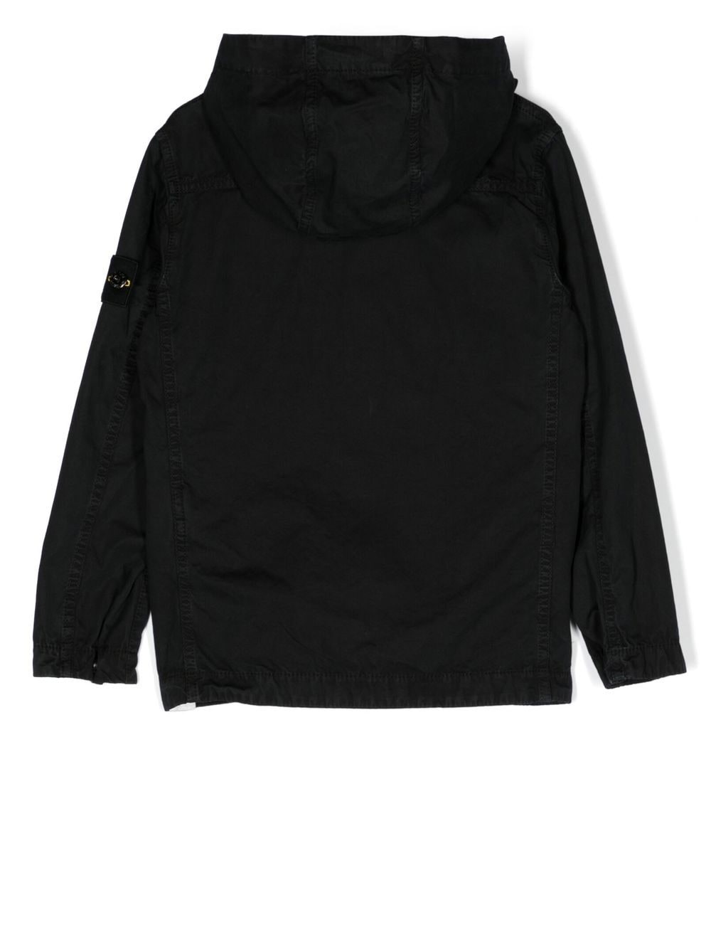 Stone Island Junior Jack met capuchon - Zwart