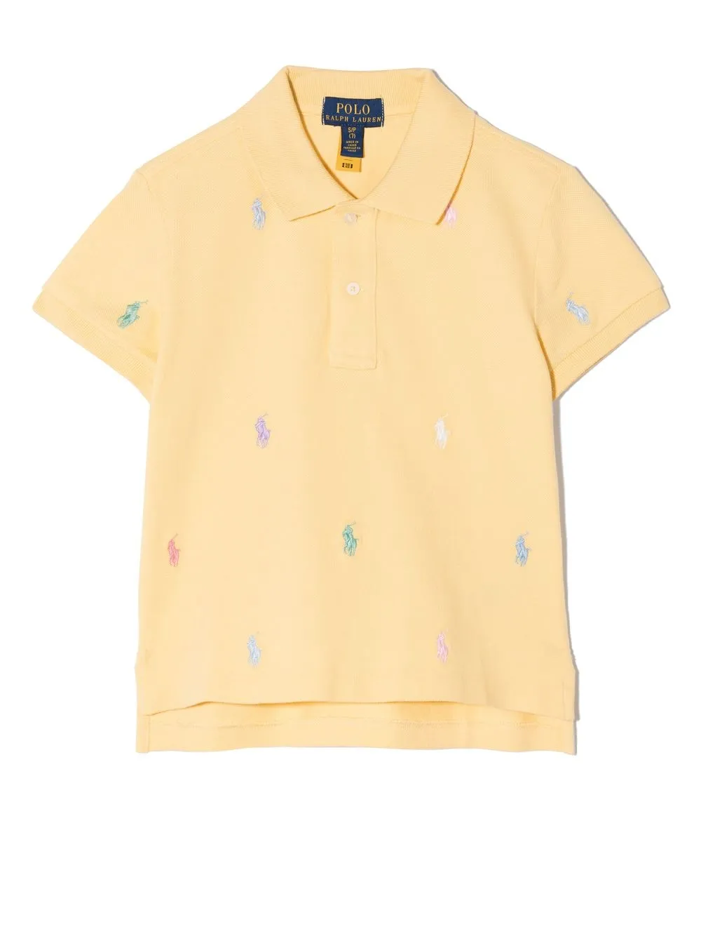 

Ralph Lauren Kids playera tipo polo con logo bordado - Amarillo