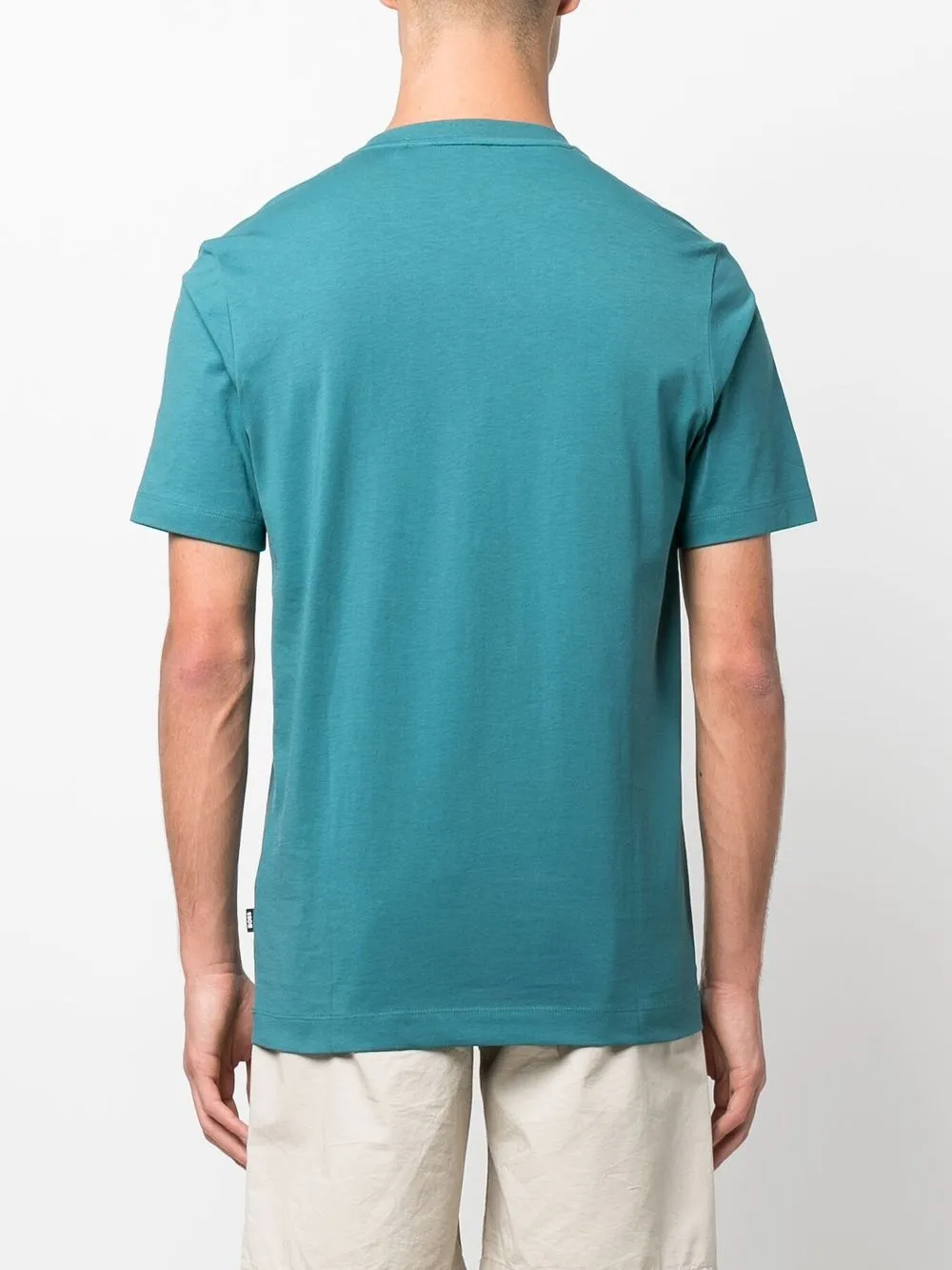 BOSS T-shirt met geborduurd logo Groen