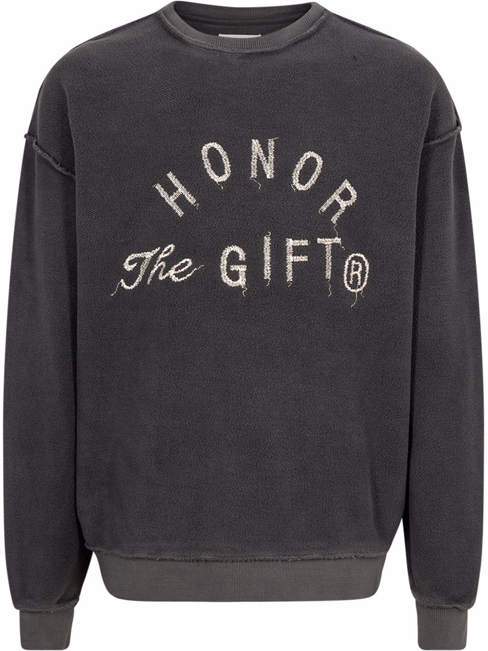Honor The Gift logo-embroidery Weathered Sweatshirt - Farfetch