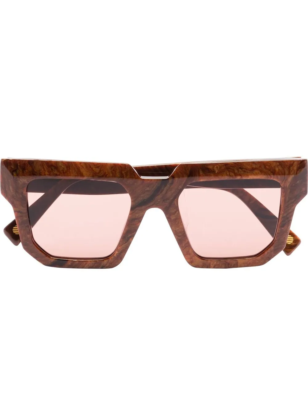 

GIABORGHINI lentes de sol con armazón cuadrada - Marrón