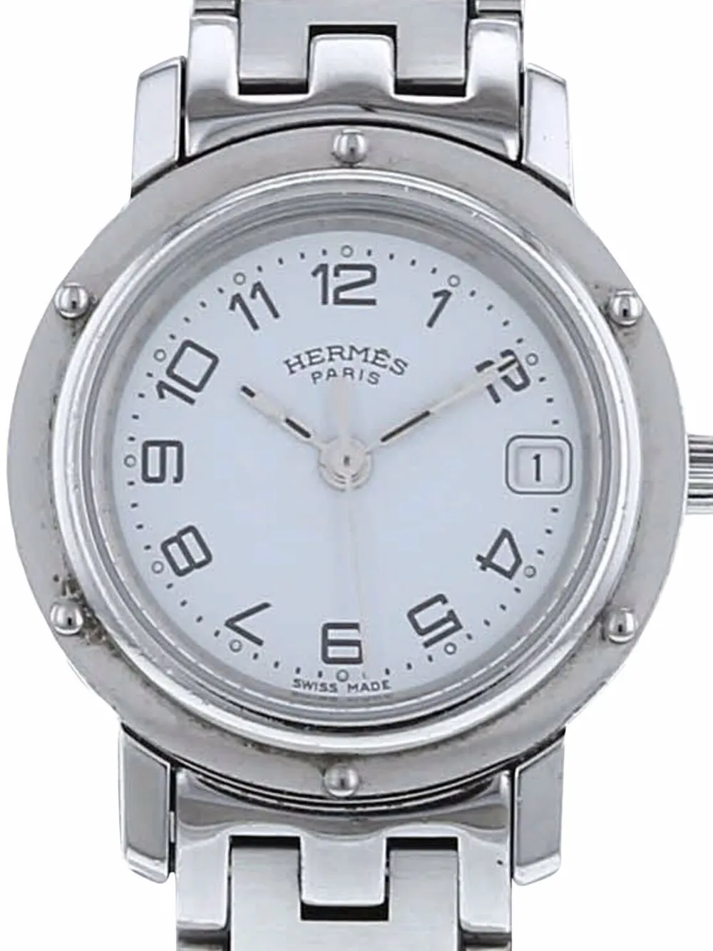 фото Hermès наручные часы clipper pre-owned 24 мм 1990-х годов