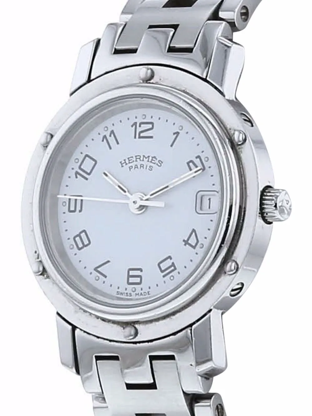 фото Hermès наручные часы clipper pre-owned 24 мм 1990-х годов