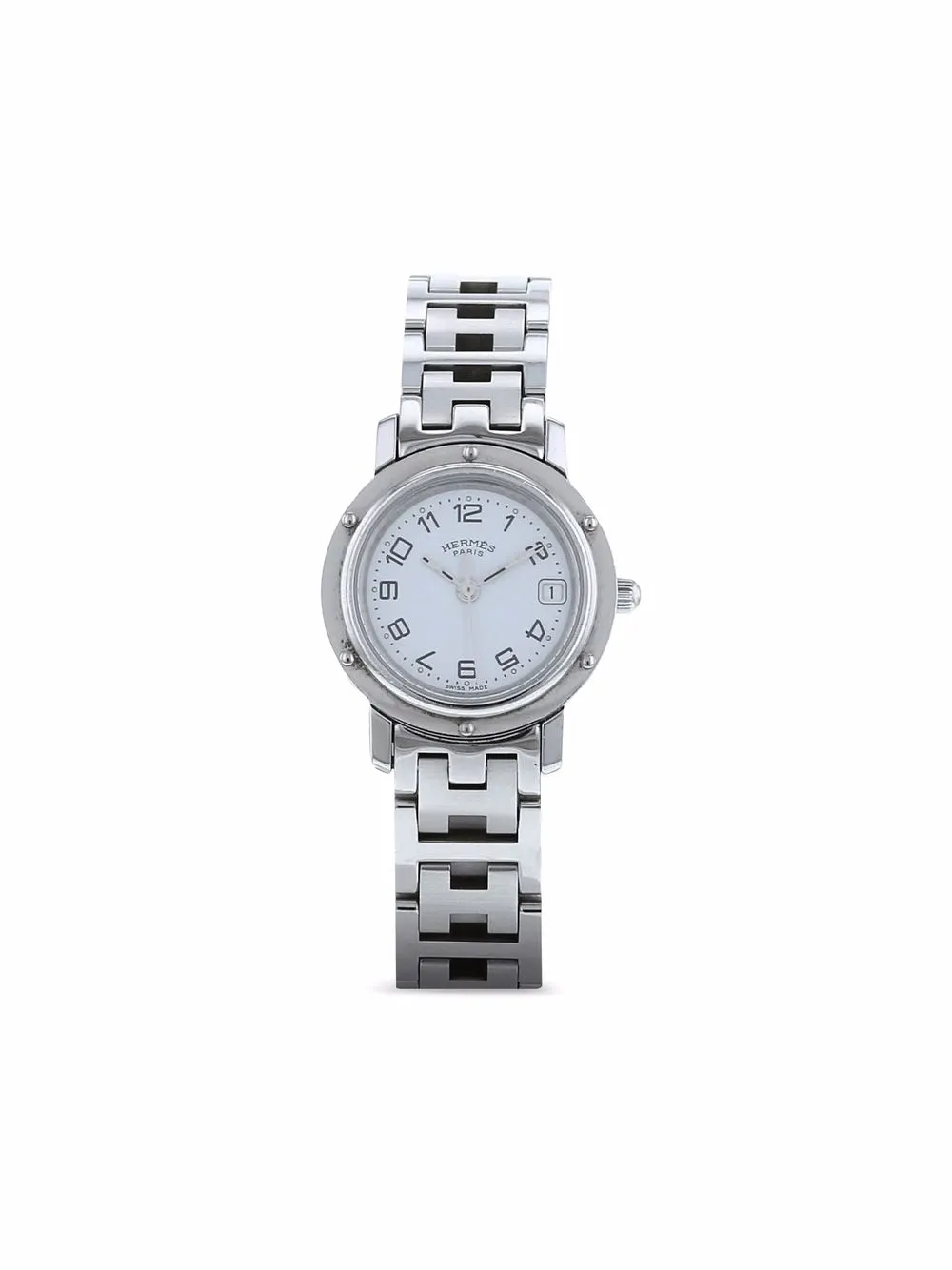 фото Hermès наручные часы clipper pre-owned 24 мм 1990-х годов