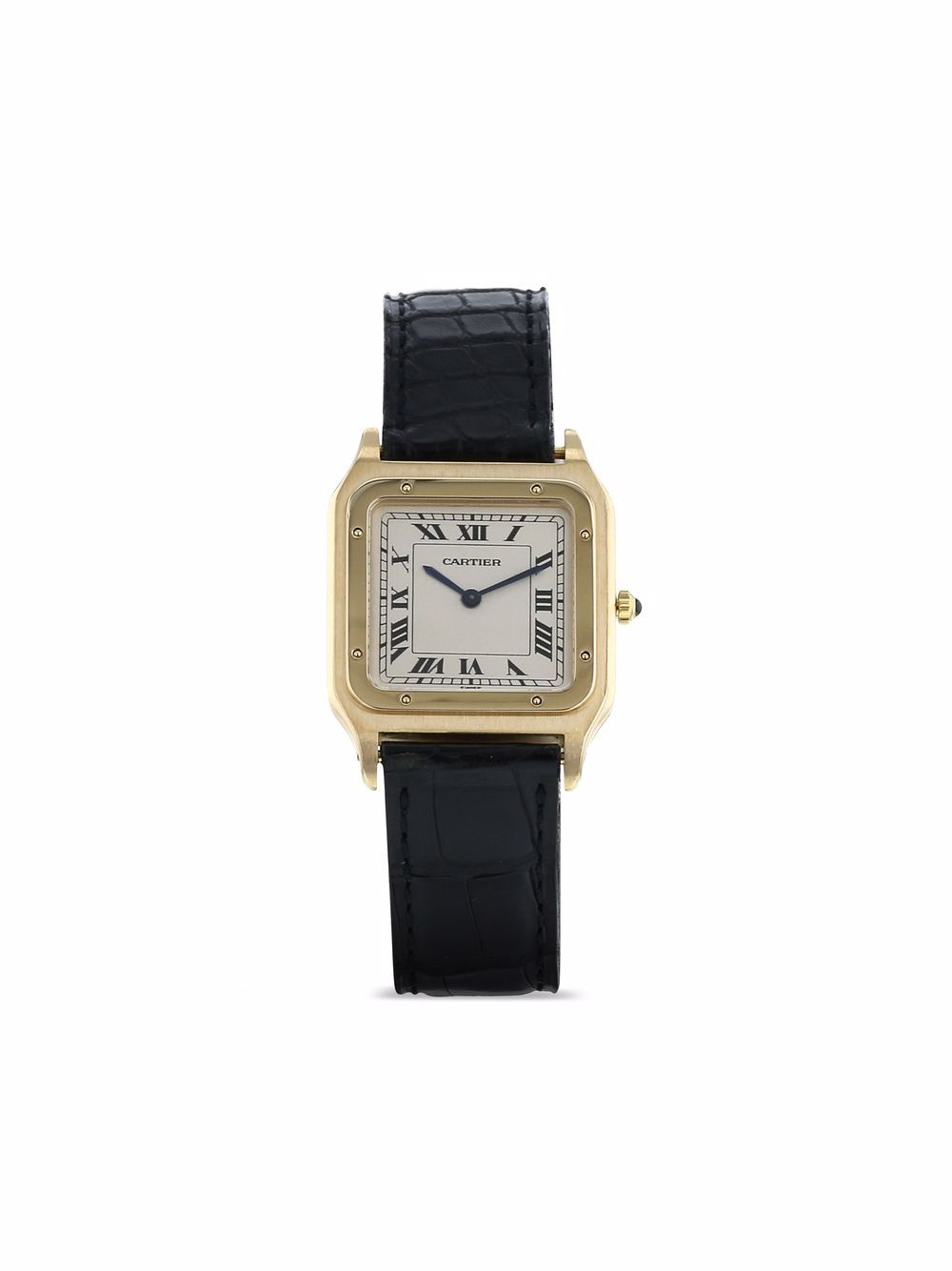 фото Cartier наручные часы santos pre-owned 36 мм 1990-х годов