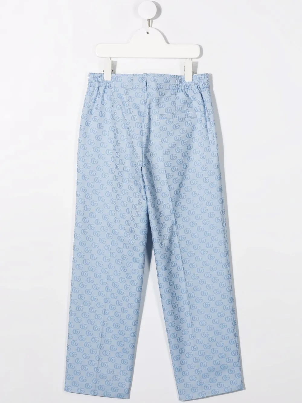 Gucci Kids Broek met monogram patroon - Blauw