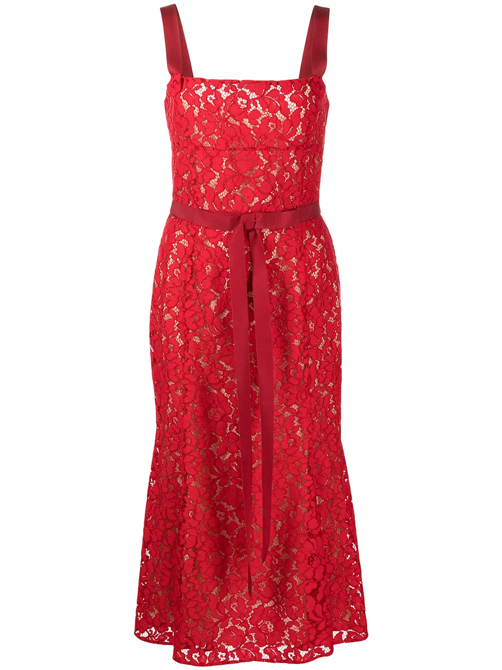 

Oscar de la Renta floral-embroidered sleeveless dress