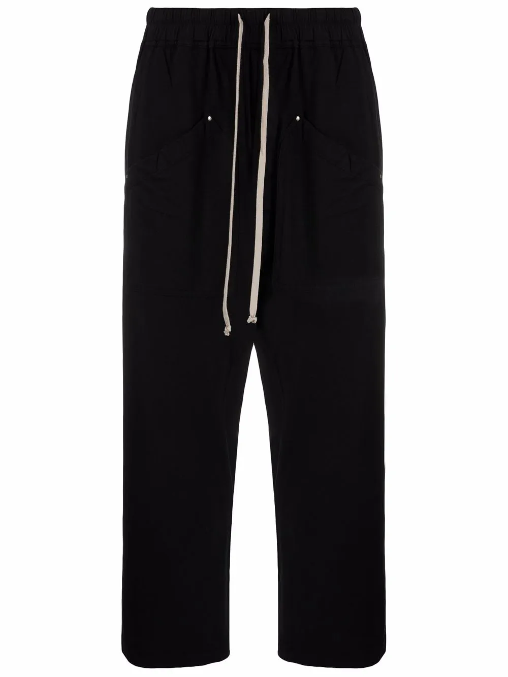

Rick Owens DRKSHDW drop-crotch cropped trousers - Black