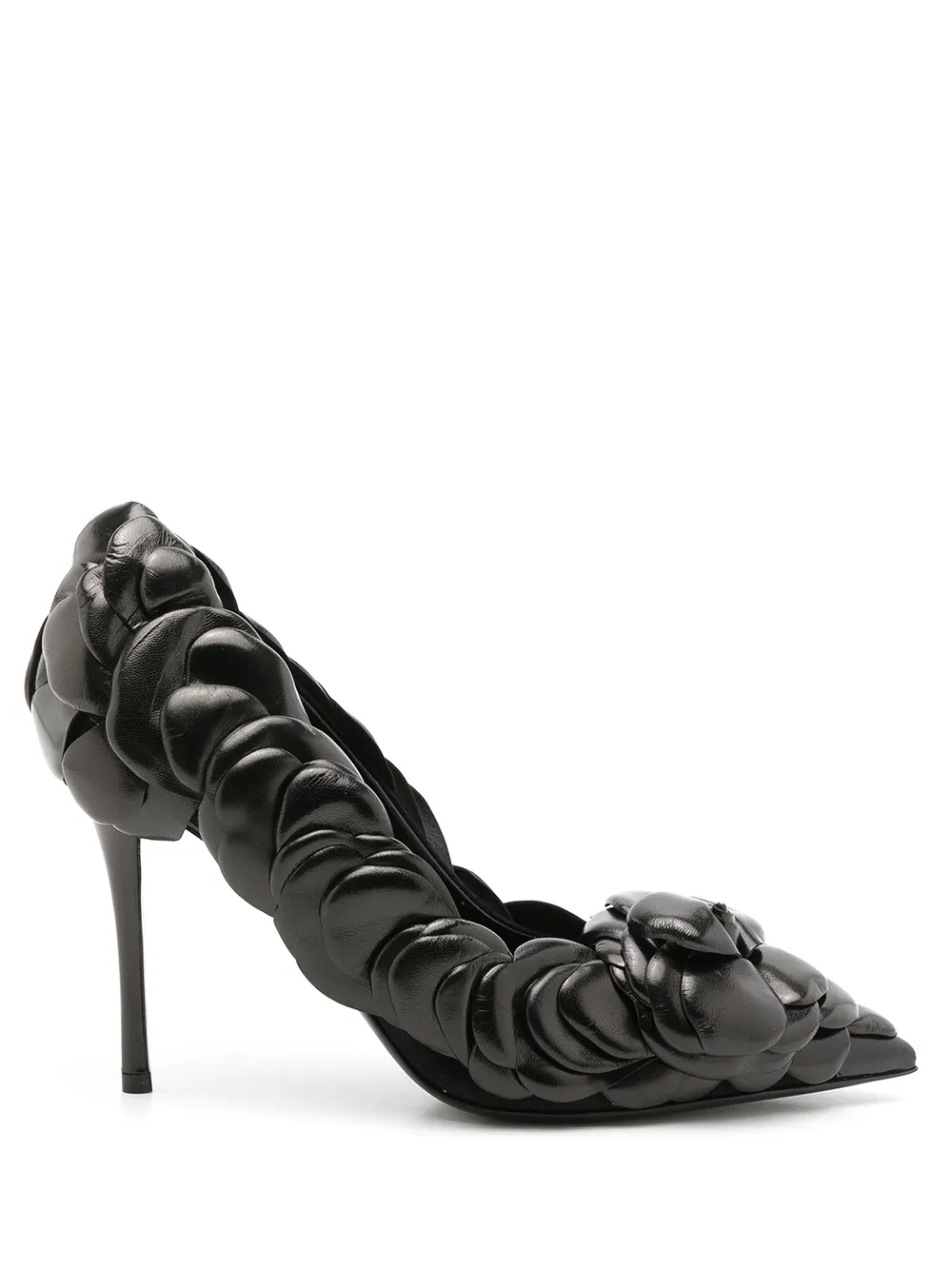 Valentino Garavani Rose stiletto pumps Black