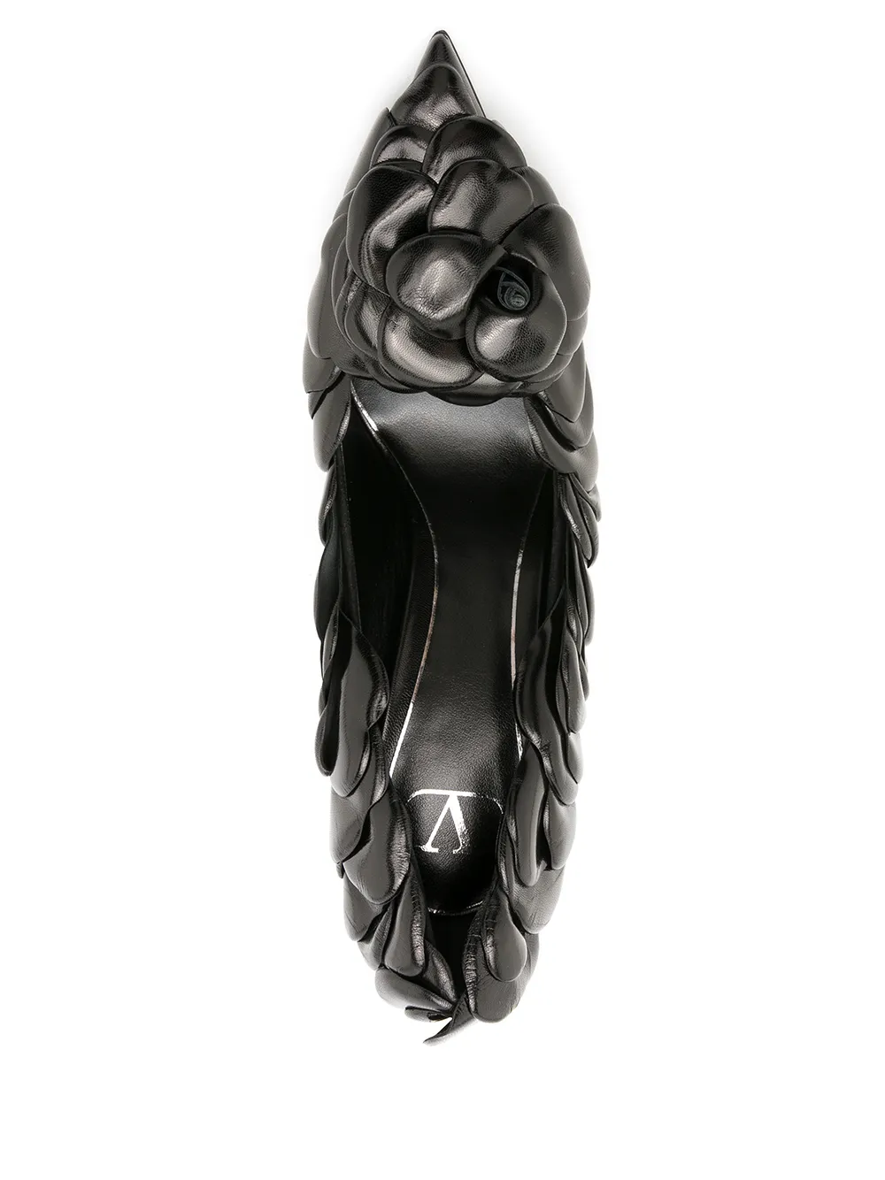 Valentino Garavani Rose stiletto pumps Black