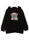 Mostly Heard Rarely Seen 8-Bit graphic print cotton hoodie - Black