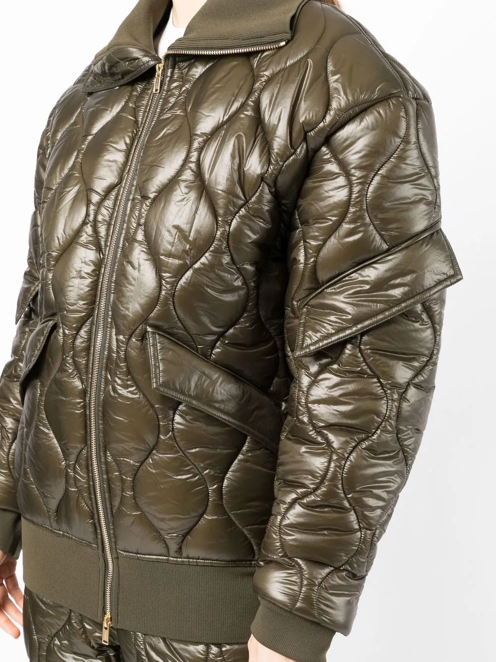 Dion Lee Quilted Oversized Flight Jacket Farfetch