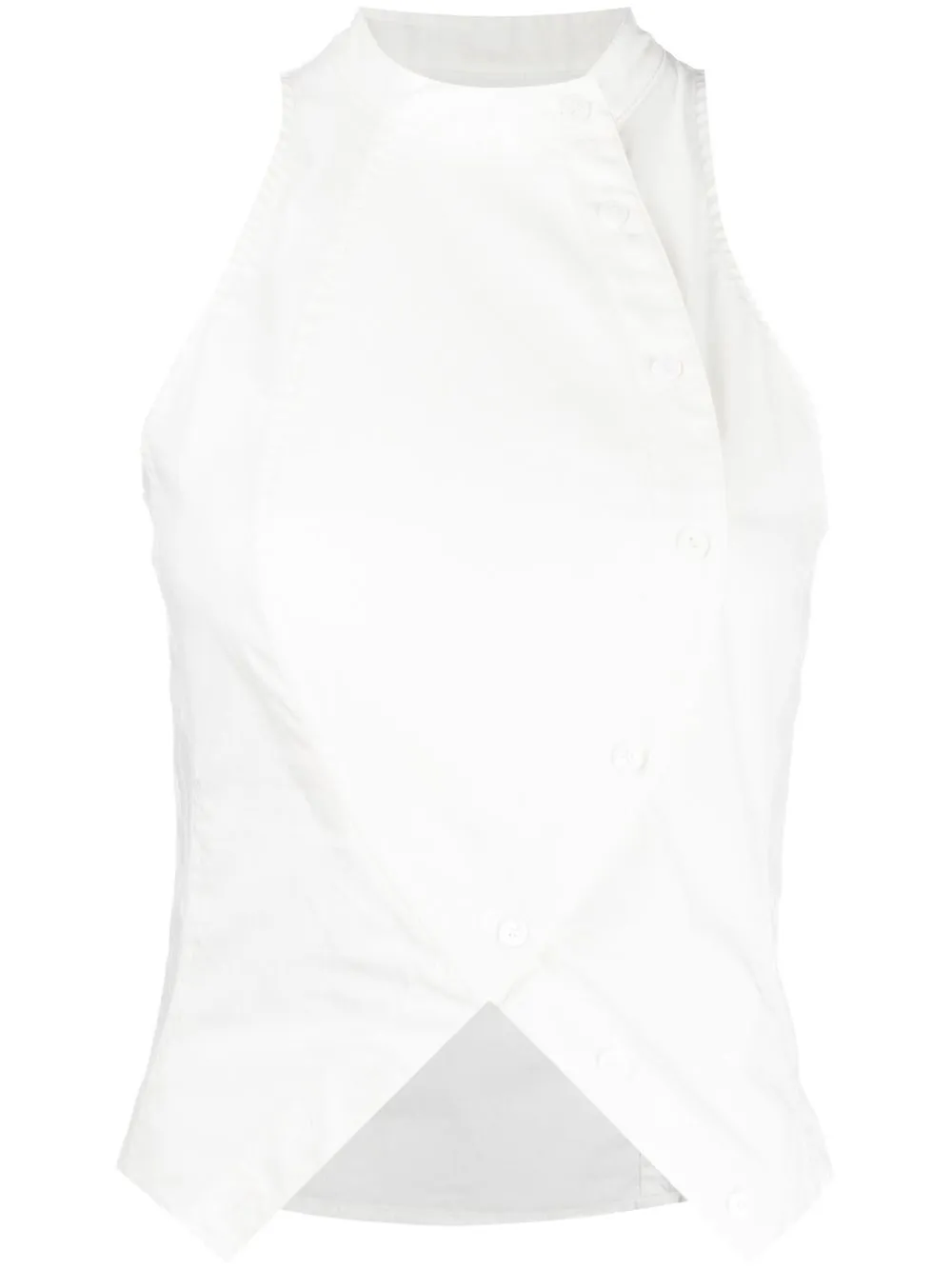 

Dion Lee camisa sin mangas - Blanco