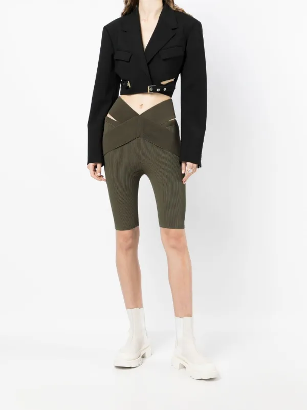 Knee length sales biker shorts