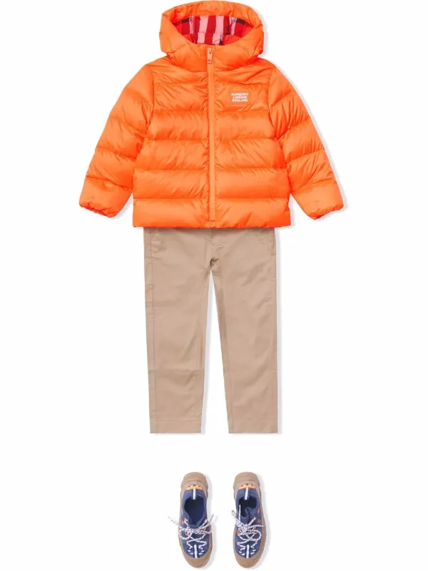 Burberry jacket hot sale kids orange