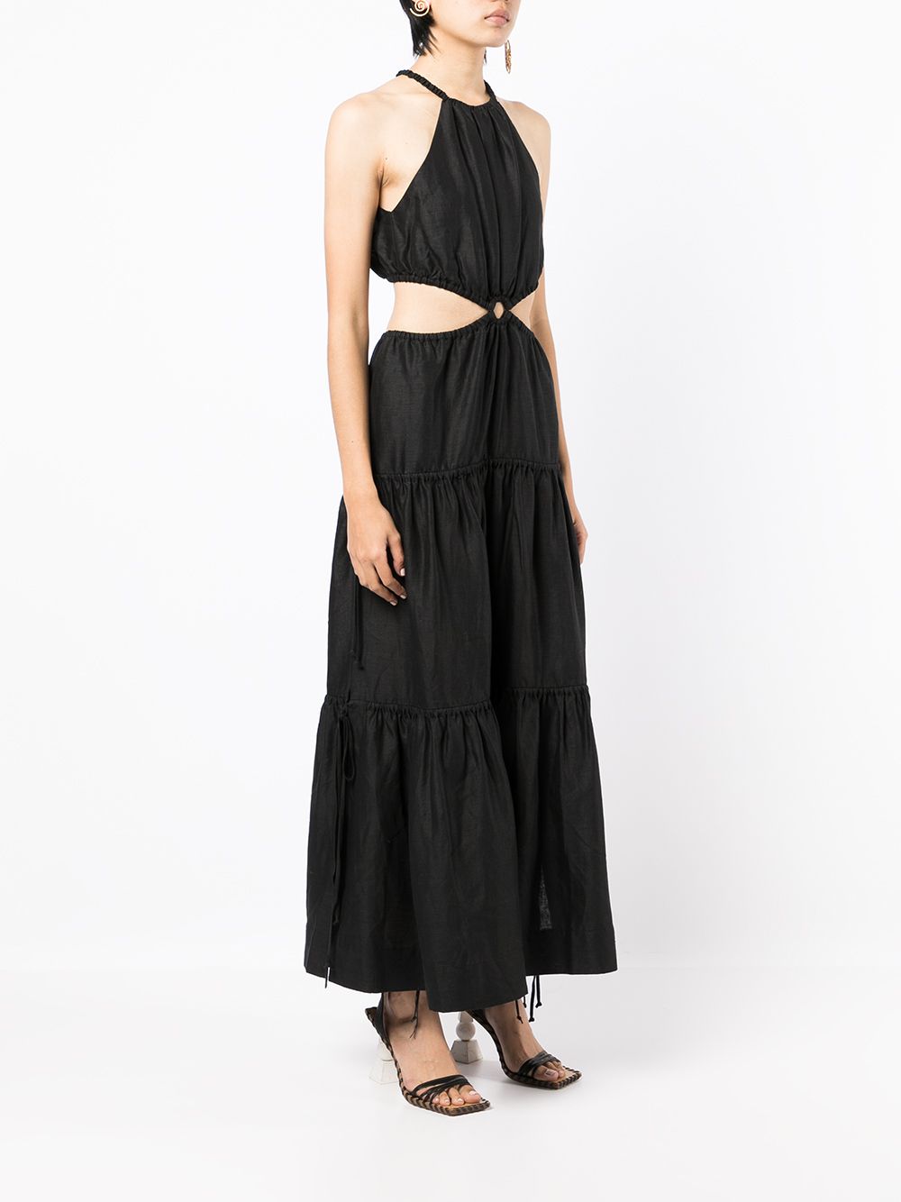 фото Bec + bridge halterneck tiered maxi dress