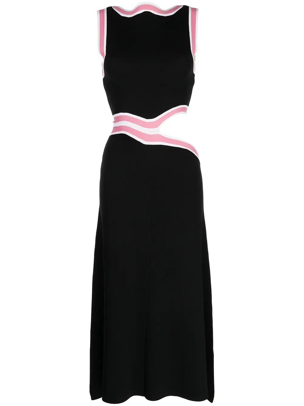 

Rachel Gilbert vestido Elias con aberturas - Negro