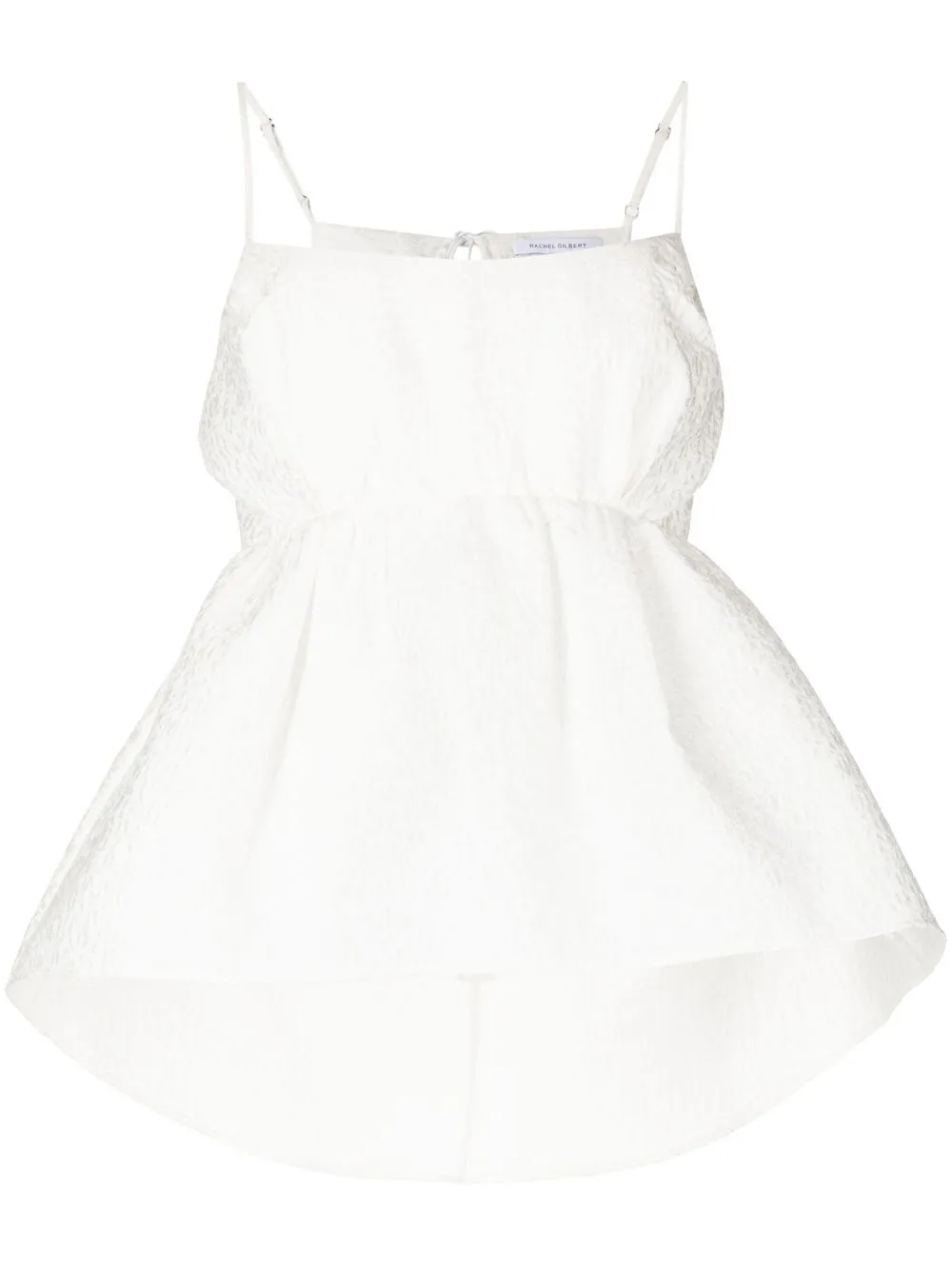 

Rachel Gilbert top Theo con peplum - Blanco