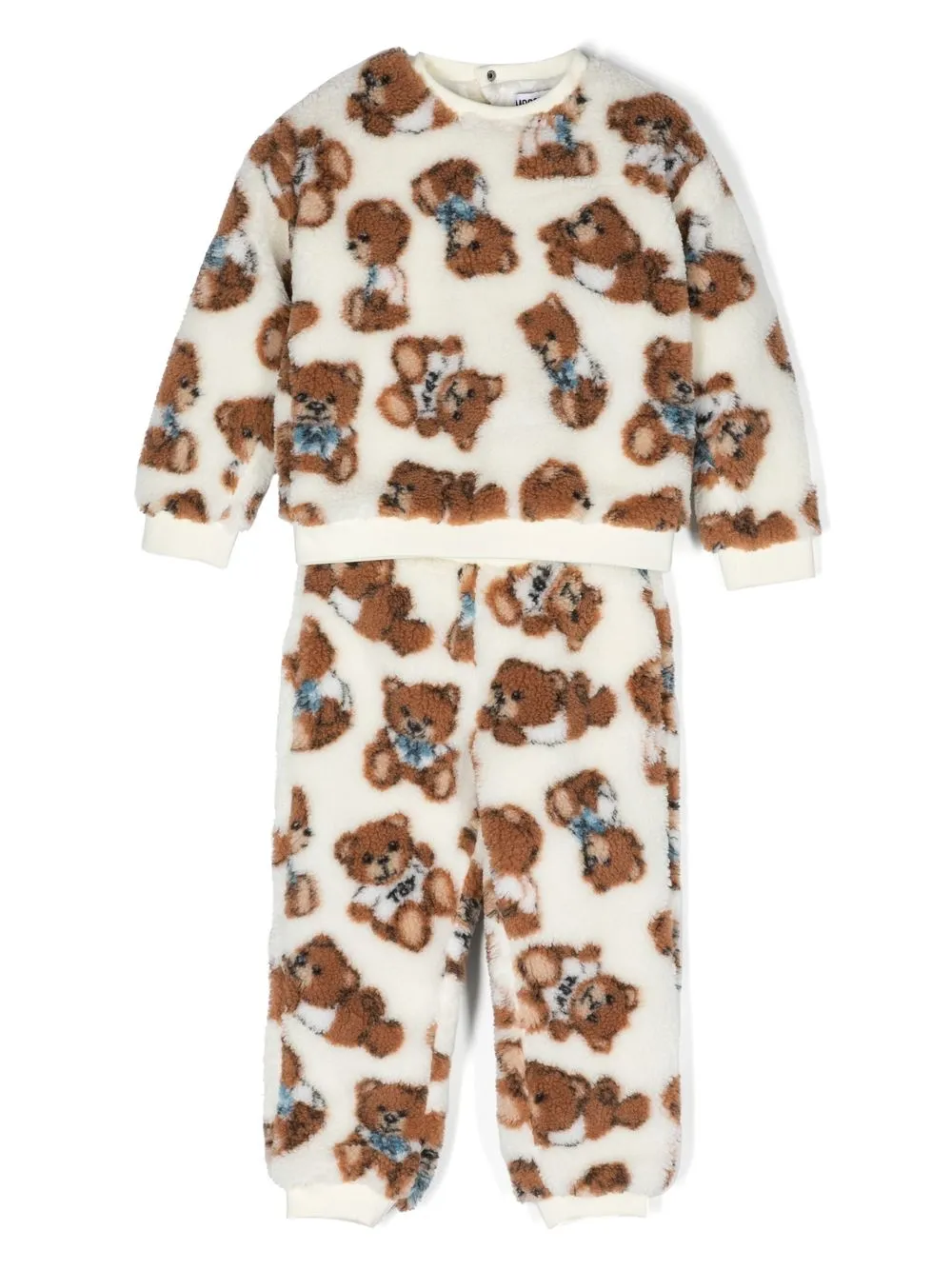 

Moschino Kids traje deportivo con motivo Teddy Bear - Blanco