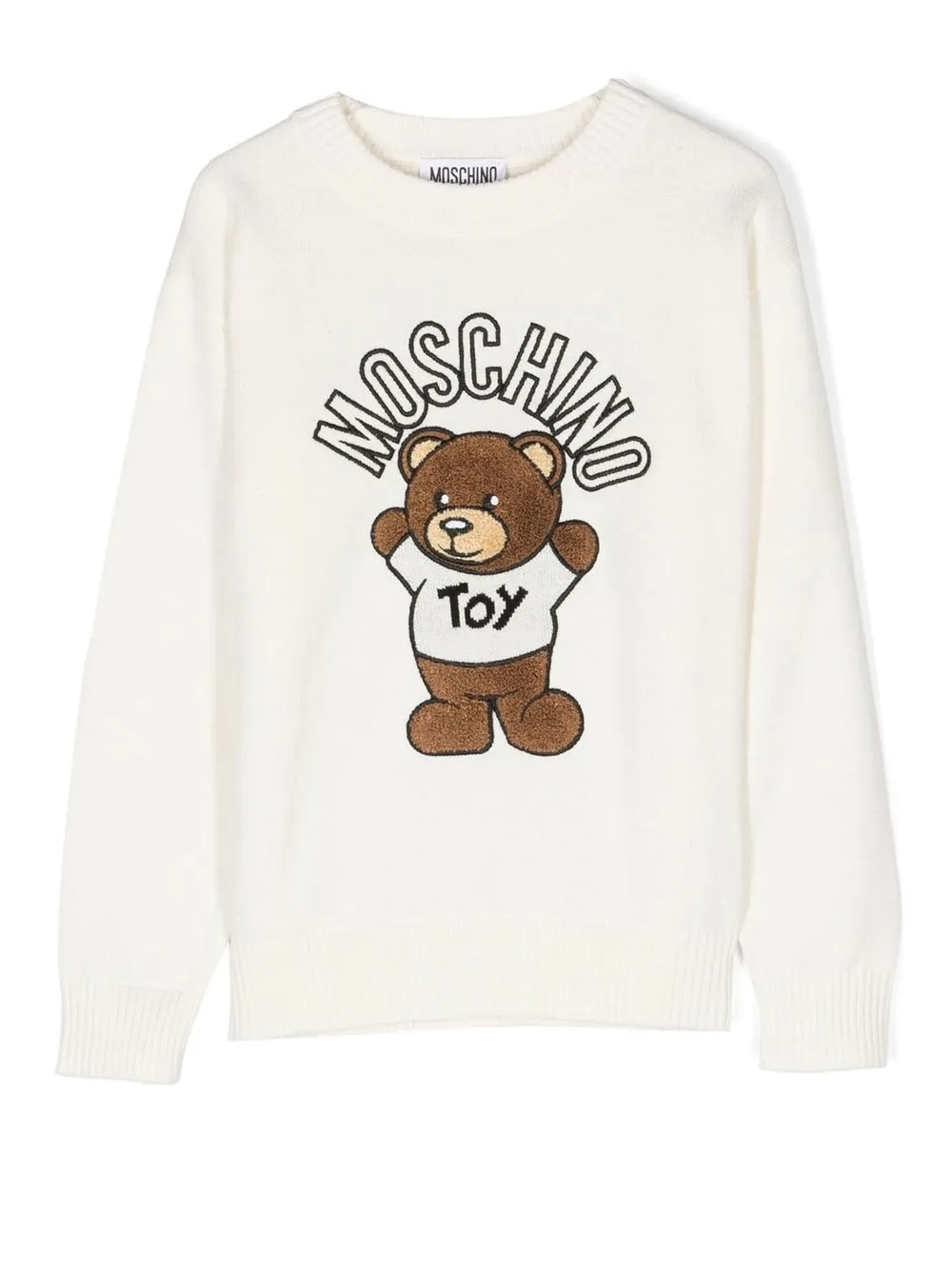 

Moschino Kids suéter con motivo Teddy Bear - Blanco