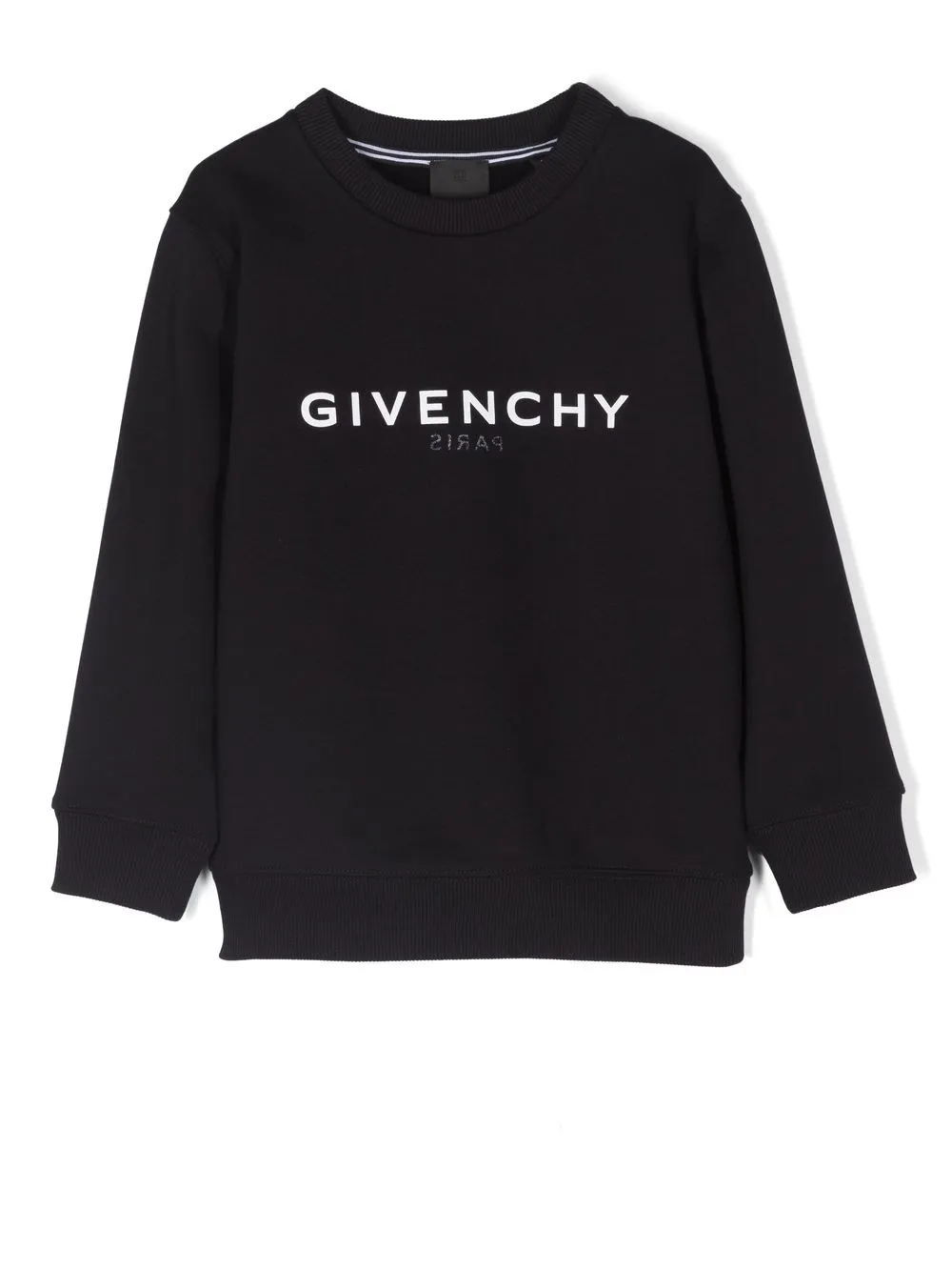 

Givenchy Kids logo print crew-neck sweatshirt - Black