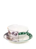 Seletti Hybrid Isidora teacup with saucer - White