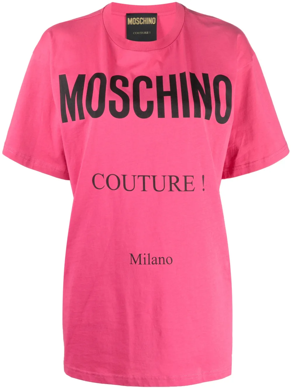 фото Moschino футболка couture из органического хлопка