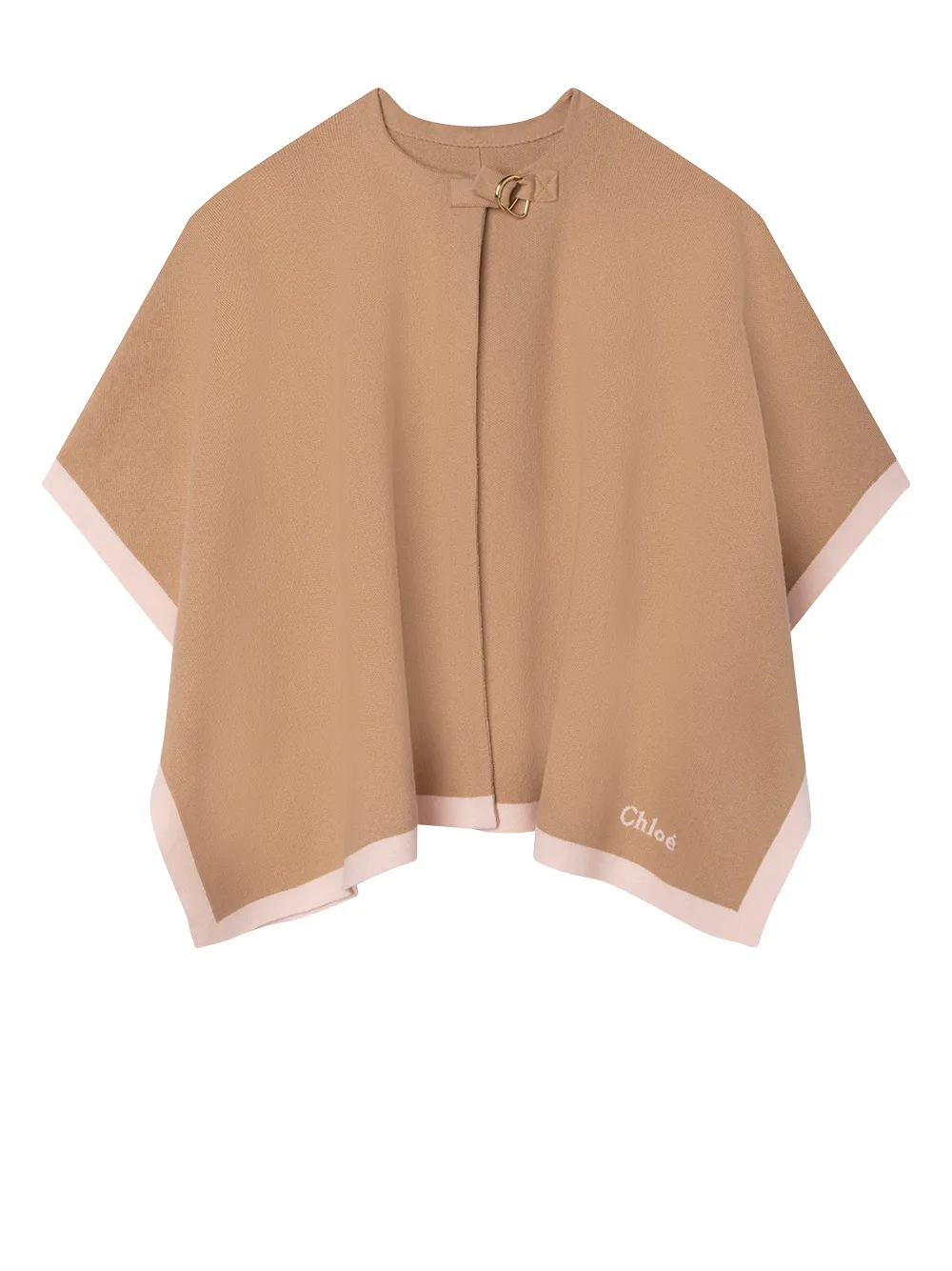 

Chloé Kids buckle-fastening cape - Neutrals