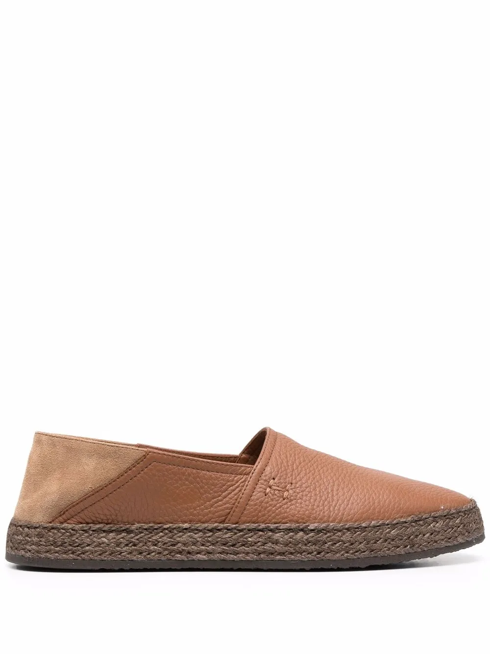 

Henderson Baracco alpargatas slip-on con paneles - Marrón