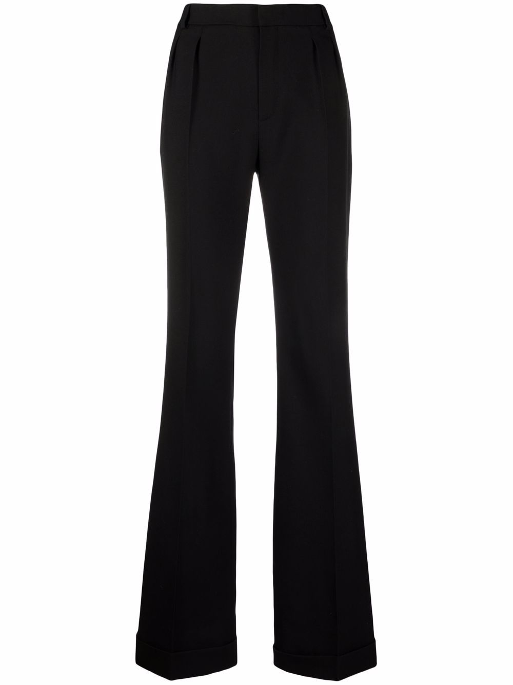 tailored straight trousers