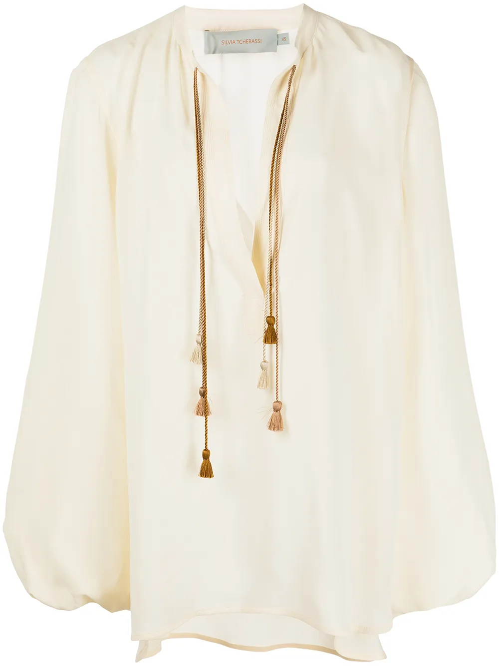 

Silvia Tcherassi Triora poet-sleeve blouse - Neutrals