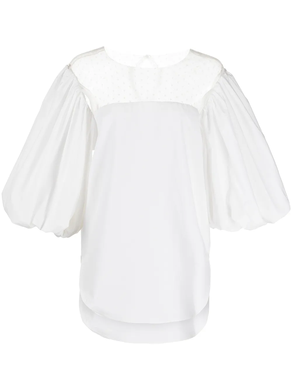 

Silvia Tcherassi Mantua puff-sleeve blouse - White