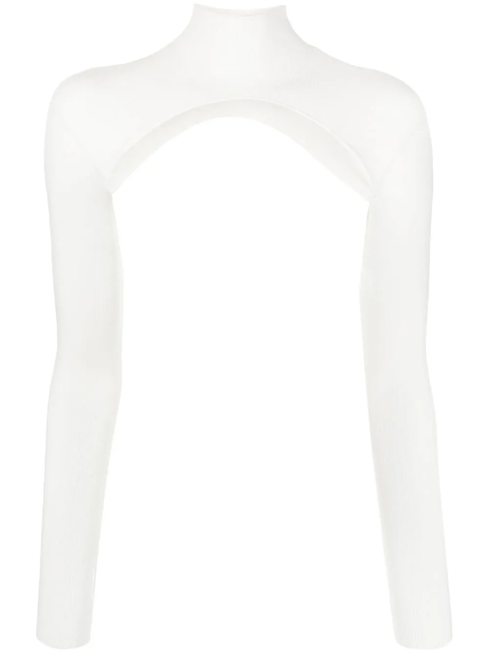 

Dion Lee top con aberturas - Blanco