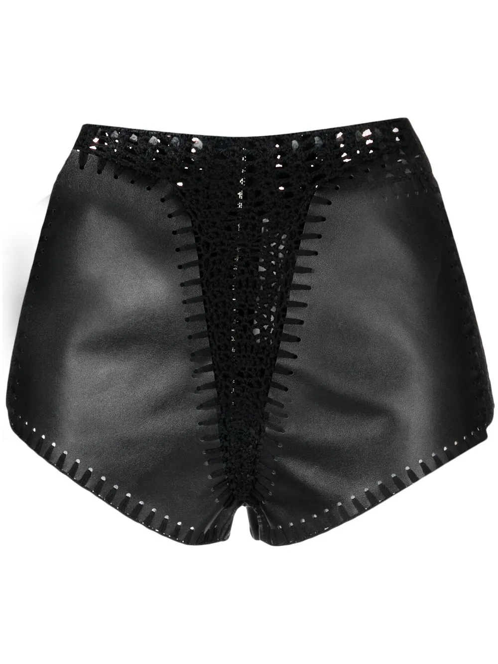 

Dion Lee shorts de crochet - Negro