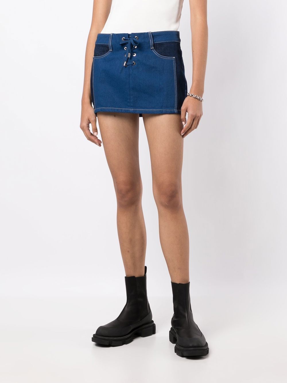 Dion Lee Denim rok - Blauw