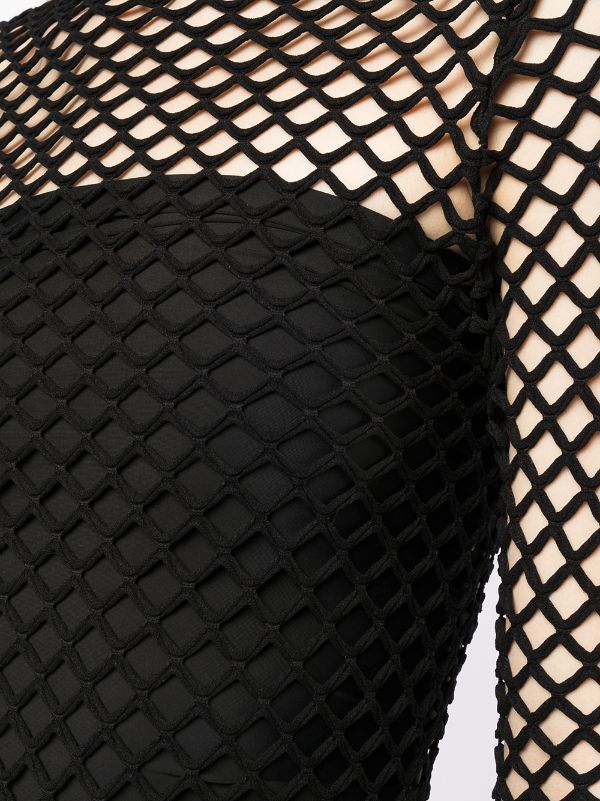 Dion Lee Seamless Fishnet Top - Black