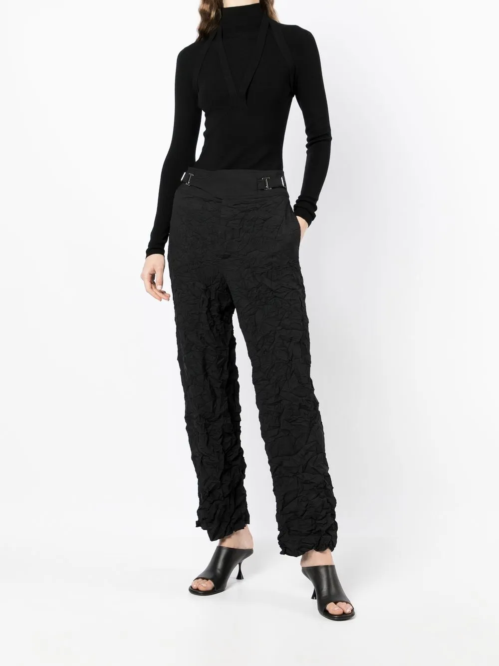 Dion Lee Gebreide top - Zwart