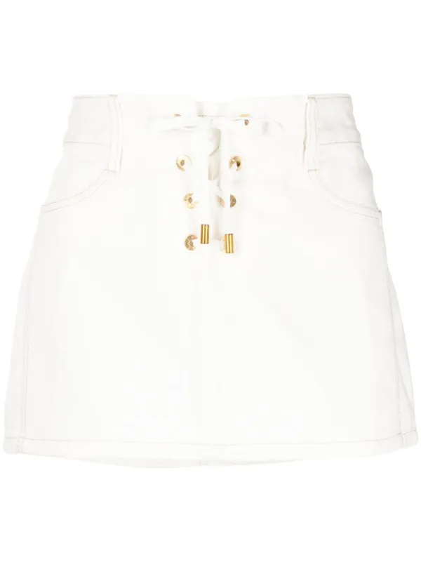 White denim outlet skirt lee