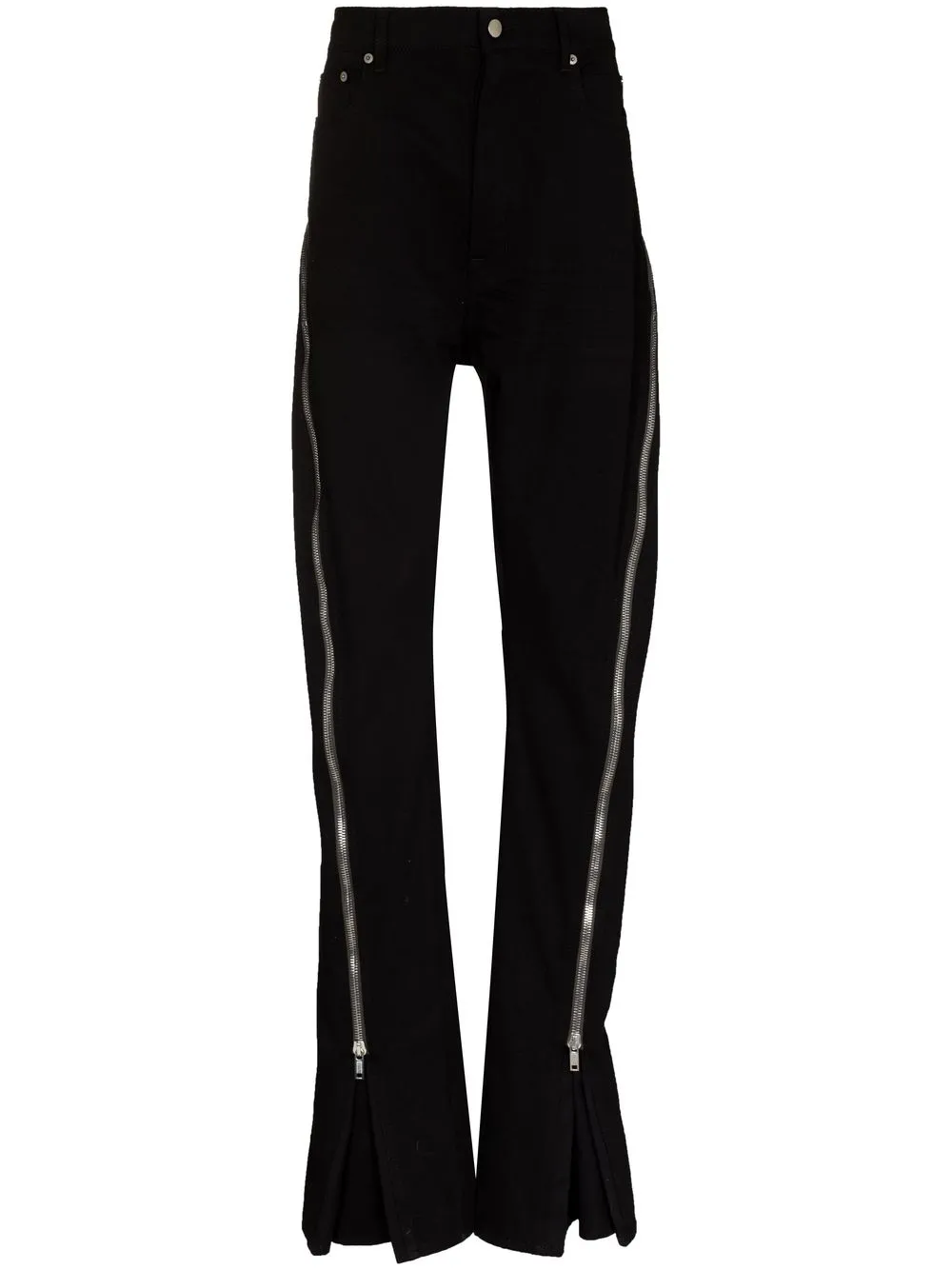 

Rick Owens jeans slim con cierre - Negro