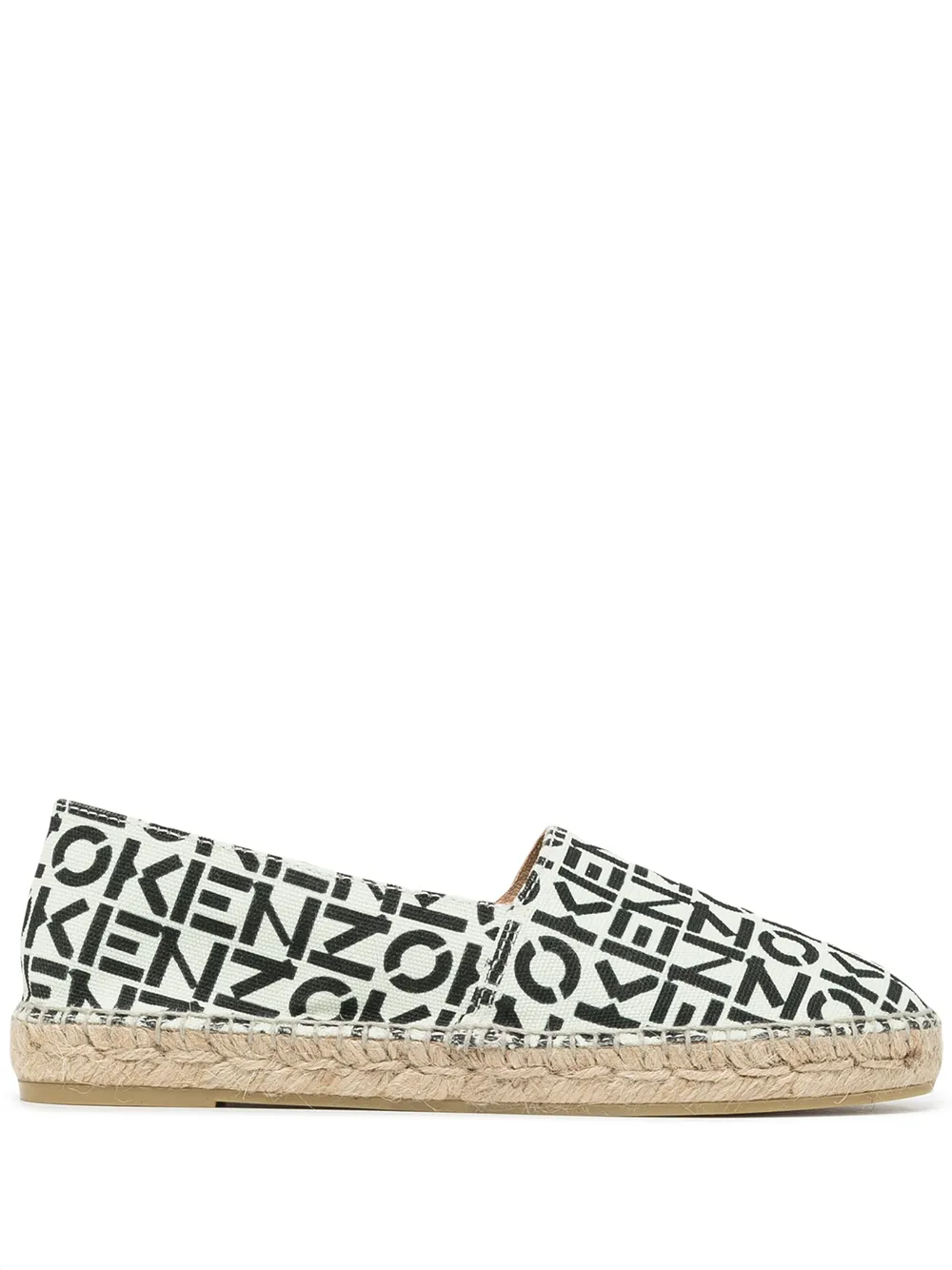 

Kenzo monogram-print flat espadrilles - Black