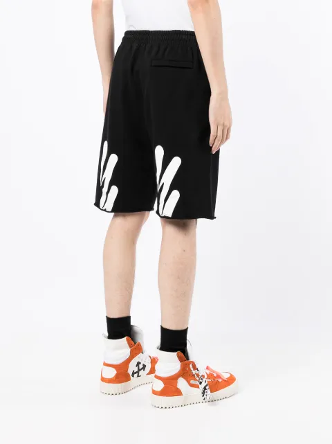 Off-White Wave Diag-print Track Shorts 