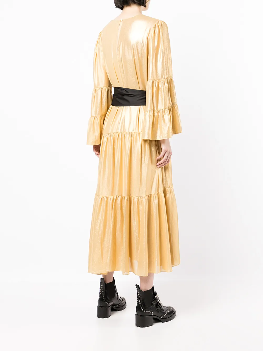 Karl Lagerfeld metallic tied-waist dress | Clothing | Image 4