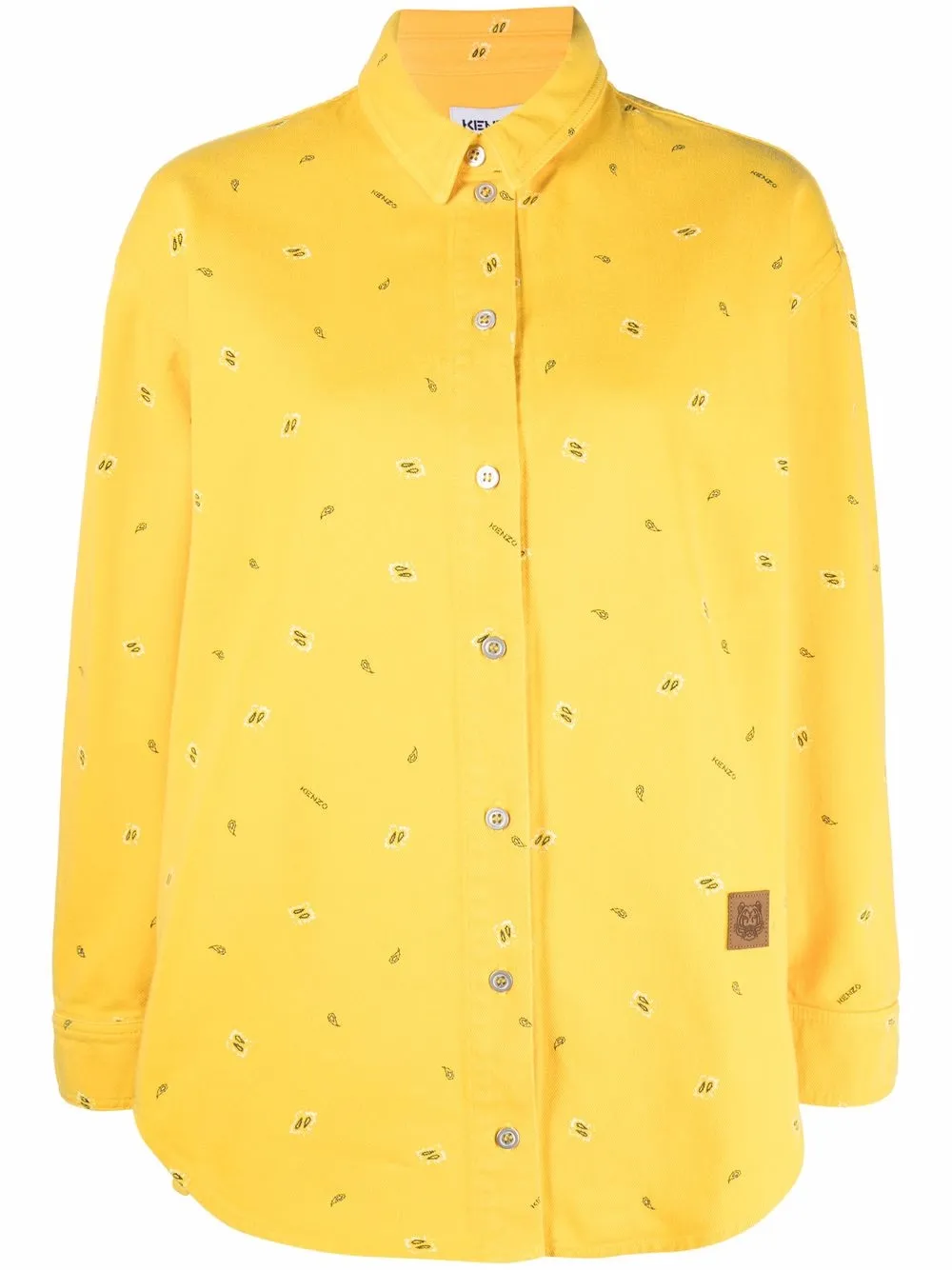 

Kenzo camisa con estampado de cachemira - Amarillo