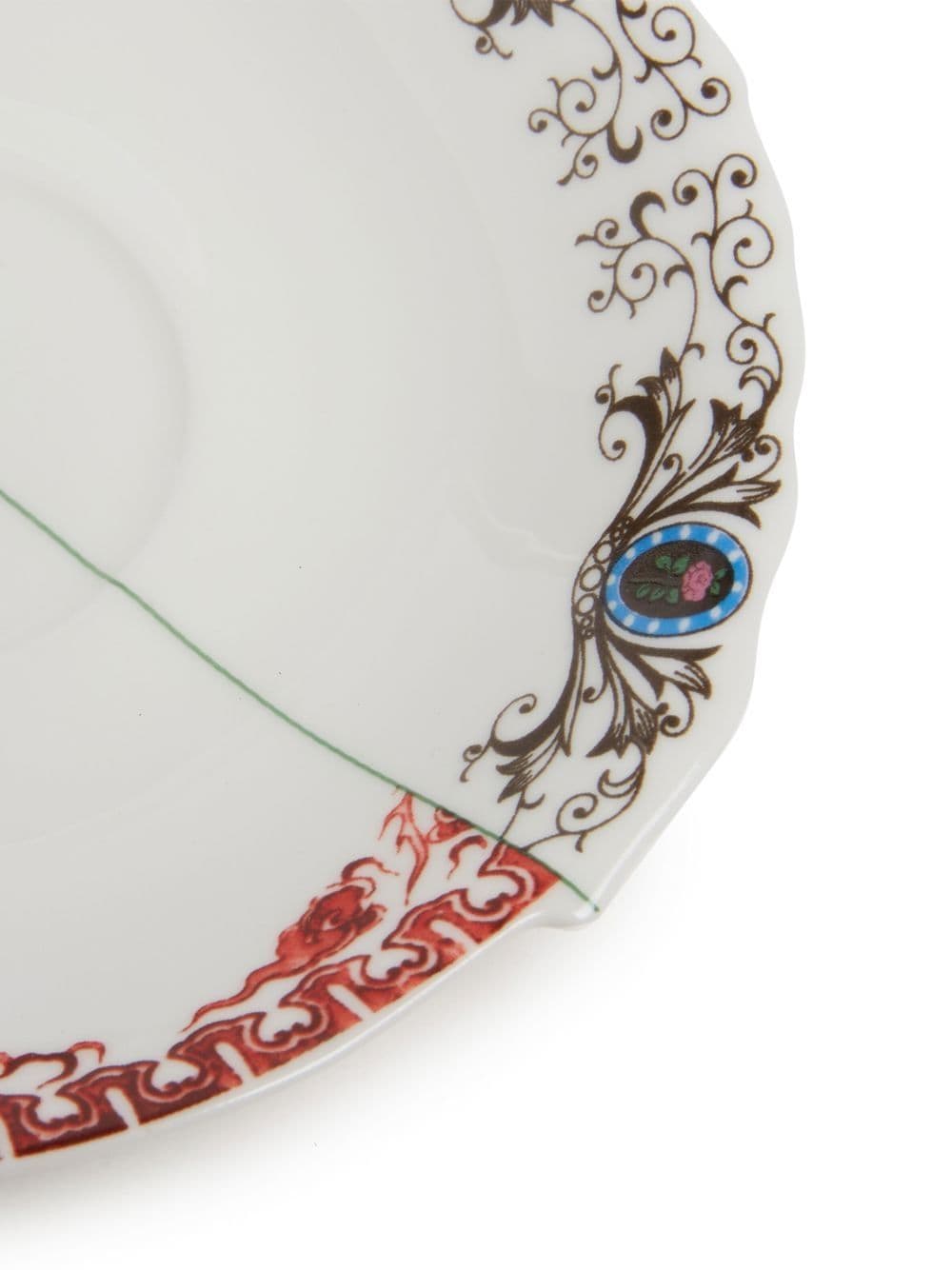 Shop Seletti Hybrid Zora Teacup With Saucer In White