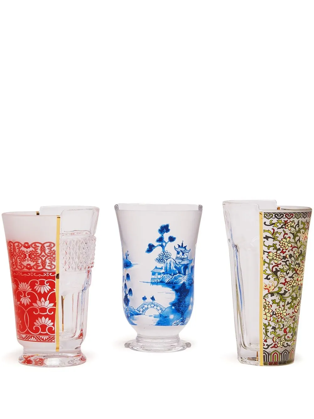 

Seletti pack de tres vasos Hybrid Clarice - Neutro