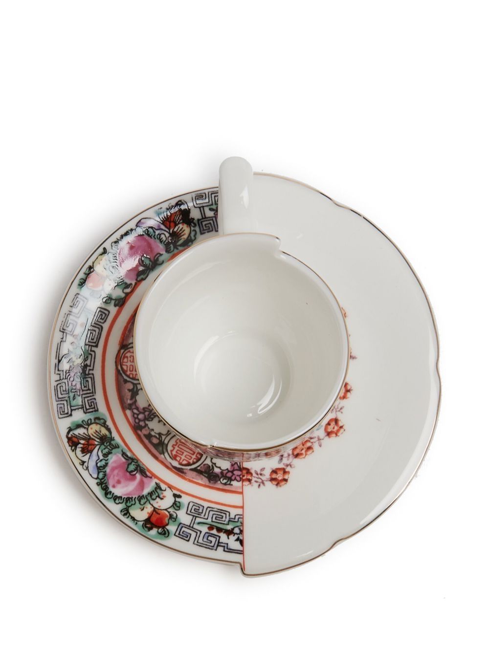 Shop Seletti Hybrid Tamara Coffee Cup With Saucer In White